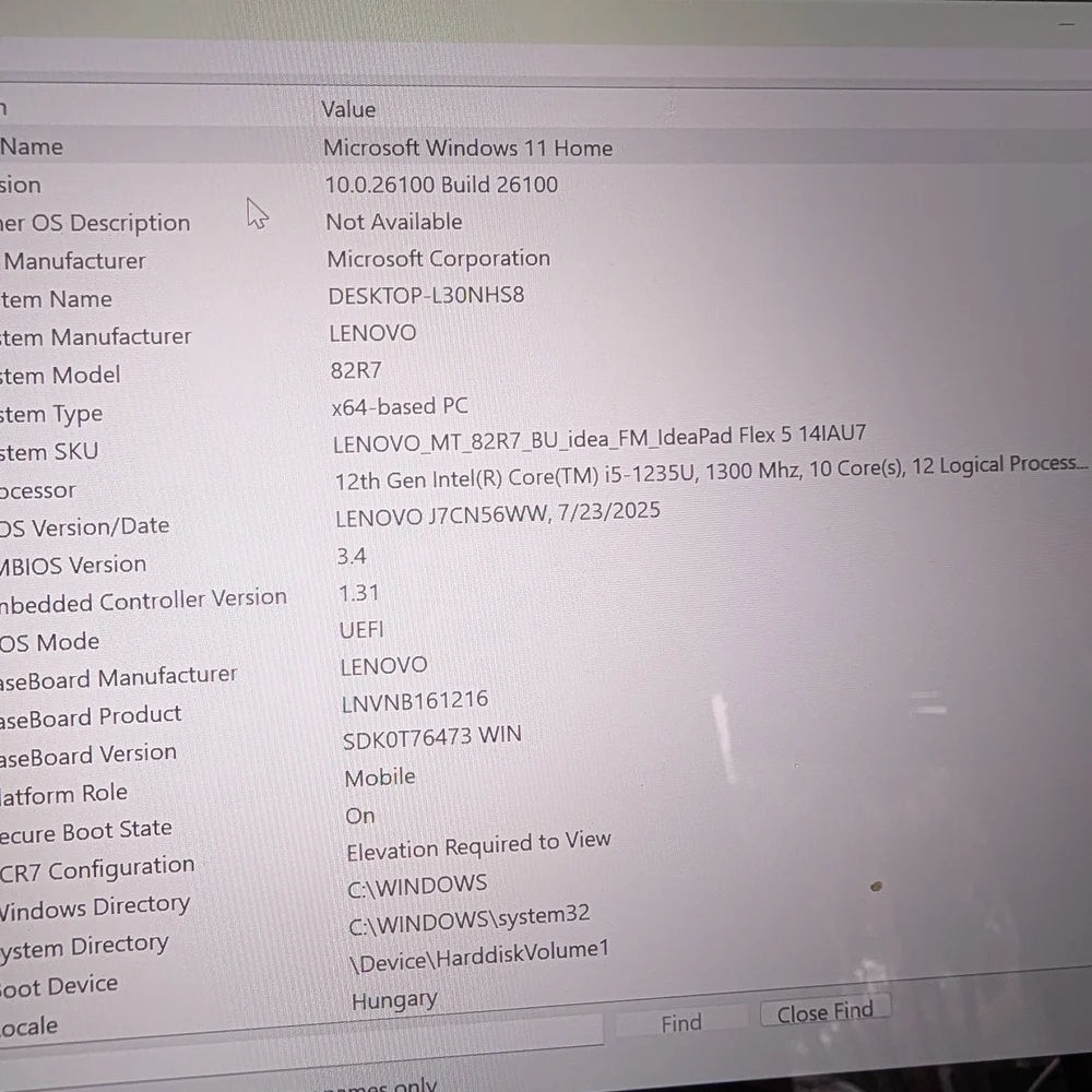 Lenovo Black Laptop with Blue Backlit Keyboard